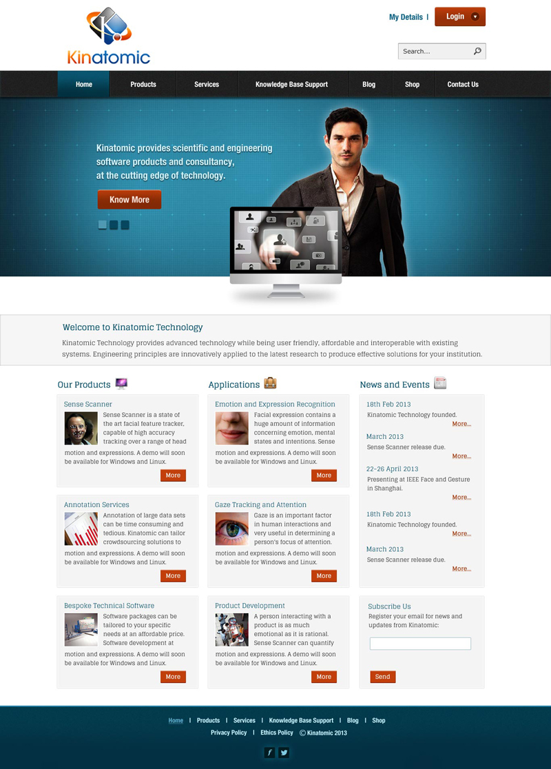 Web Design by UniqueDesignz for Kinatomic Technology | Design #1523526