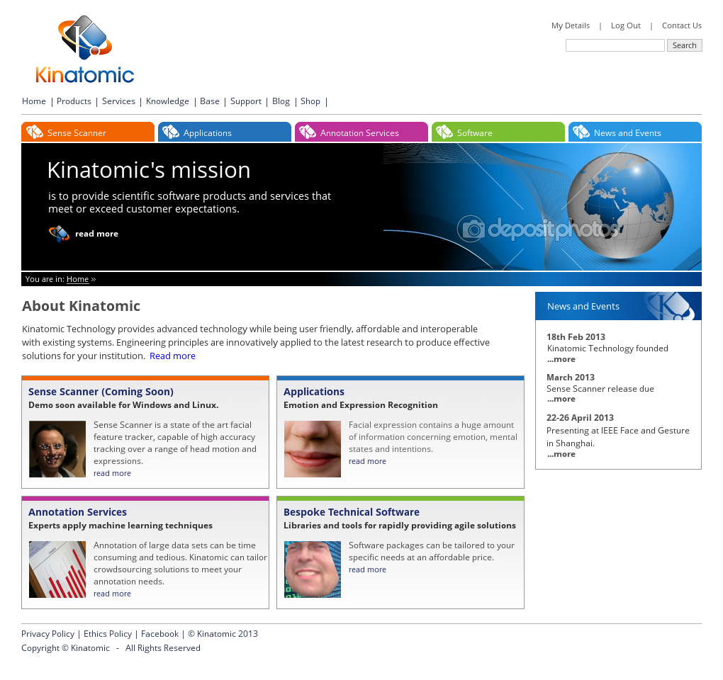 Web Design by Relativiteit for Kinatomic Technology | Design #1495694