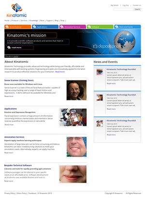 Web Design by Relativiteit for Kinatomic Technology | Design: #1510641