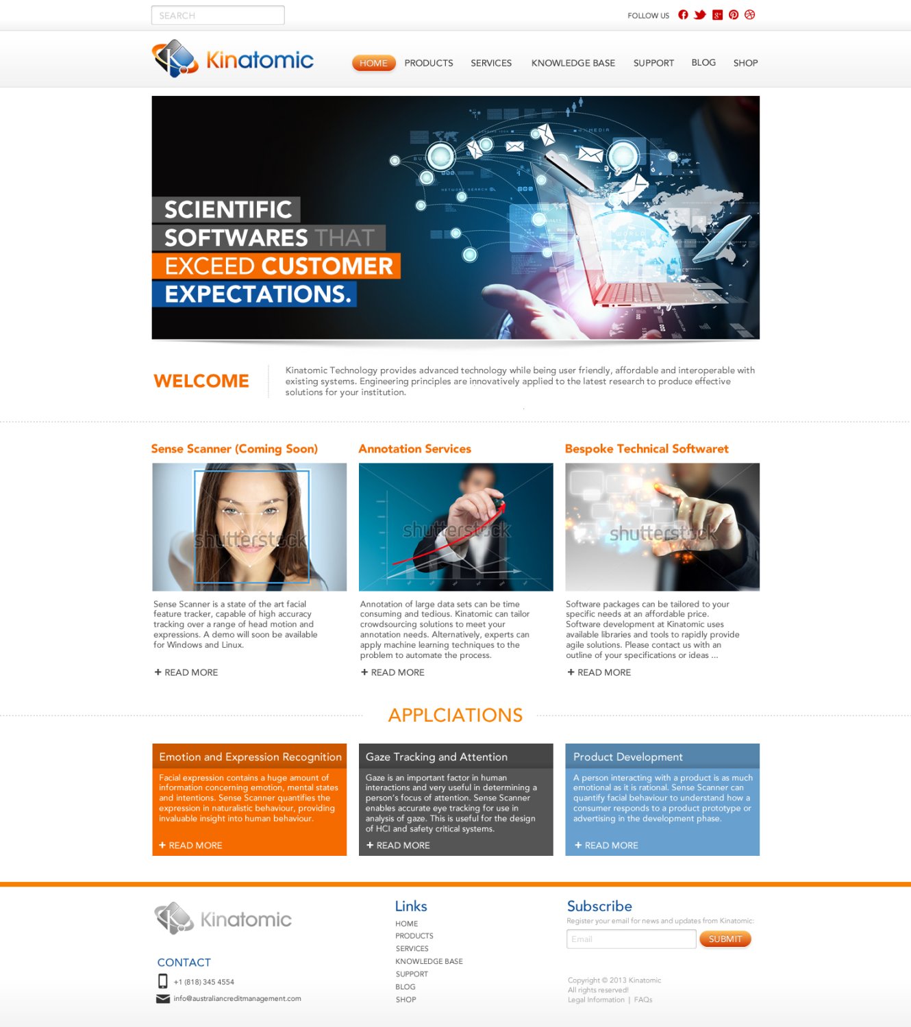 Web Design by TechWise for Kinatomic Technology | Design #1515069