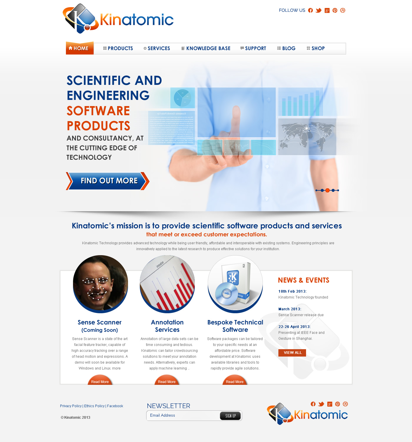 Web Design by TechWise for Kinatomic Technology | Design #1522019