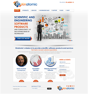 Kinatomic Technology Website Template | Web Design by TechWise