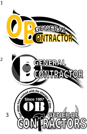 Logo Design by fourdog123 for OB General Contractors | Design #5363688
