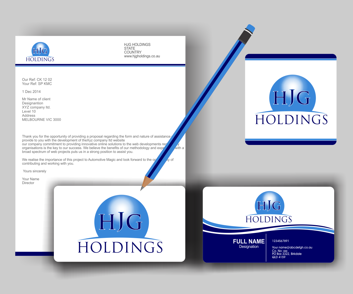 Logo Design by Sarah Graphic for HJG Holdings | Design: #5394101