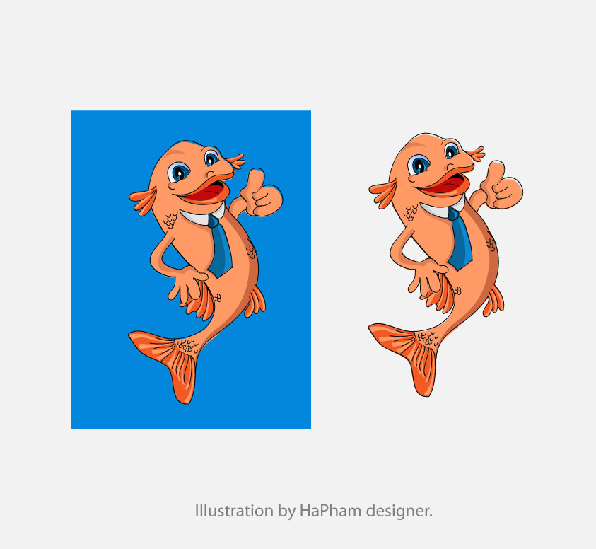 playful personable promotional mascot design for lyme regis marine
