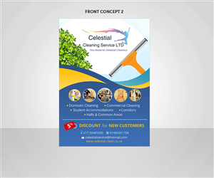 Flyer Design by anushka_snigdha for Celestial Cleaning Service LTD | Design: #5410712