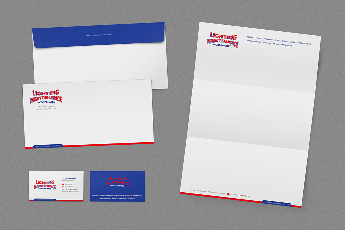 Stationery Design by logodentity for Lighting Maintenance Inc | Design #5367183