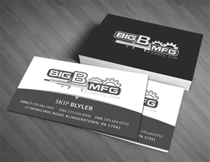 Business Card Design by  Artman for big b mfg | Design: #5427210