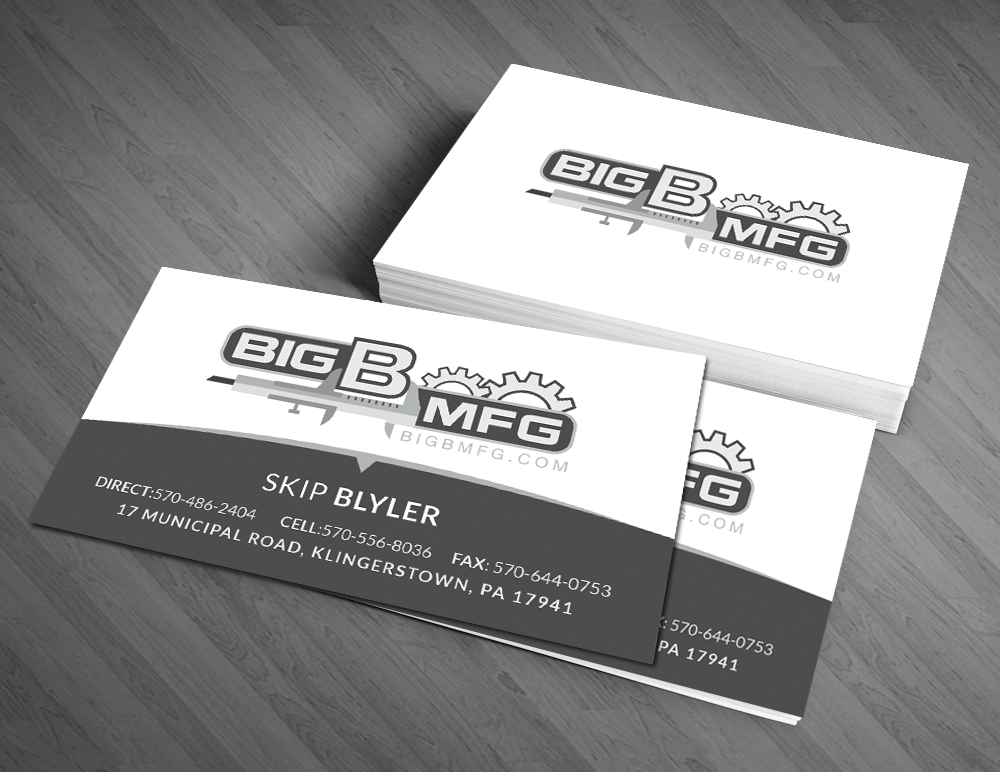 Business Card Design by  Artman for big b mfg | Design #5427213