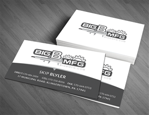 Business Card Design by  Artman for big b mfg | Design: #5427213