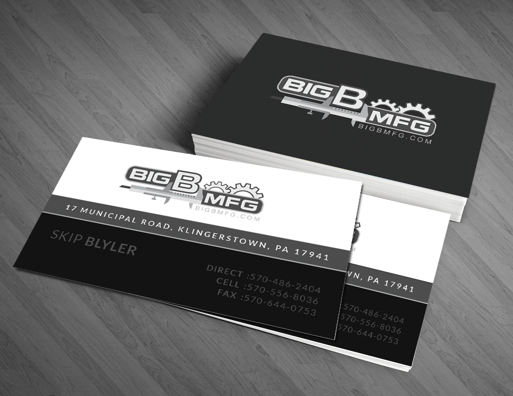 Business Card Design by  Artman for big b mfg | Design #5427485