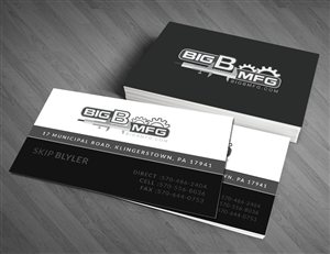Business Card Design by  Artman for big b mfg | Design: #5427485