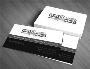 Business Card Design by  Artman for big b mfg | Design: #5427494