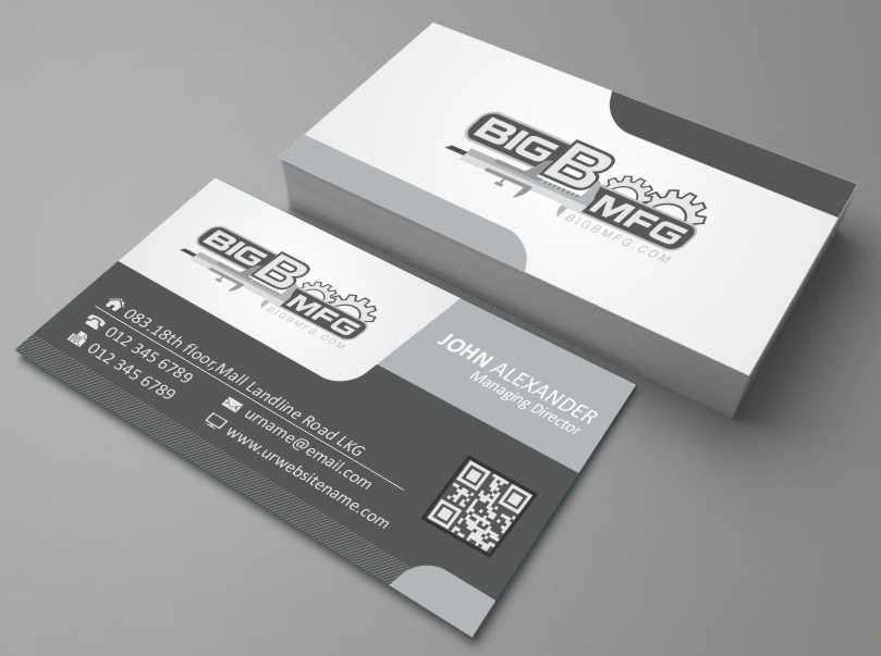 Diseño de Tarjeta de Presentación por AwsomeD para big b mfg | Diseño #5400853