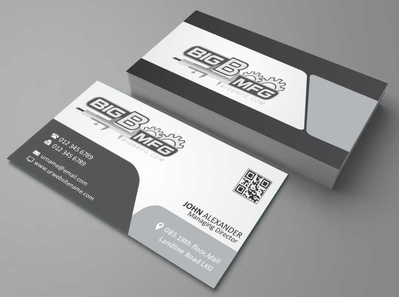 Diseño de Tarjeta de Presentación por AwsomeD para big b mfg | Diseño #5400854