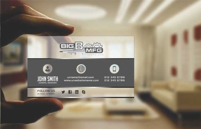 Business Card Design by AwsomeD for big b mfg | Design #5400858