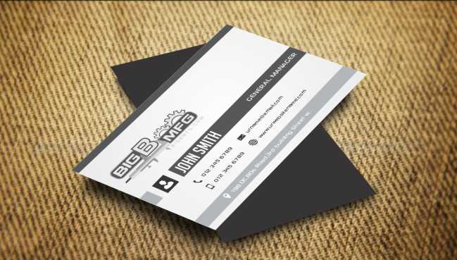 Diseño de Tarjeta de Presentación por AwsomeD para big b mfg | Diseño #5400859