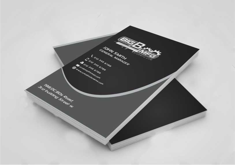 Business Card Design by AwsomeD for big b mfg | Design #5400866