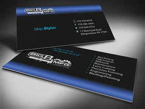 Diseño de Tarjeta de Presentación por Selda para big b mfg | Diseño: #5379769