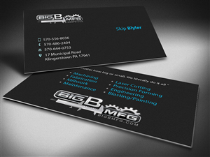 Diseño de Tarjeta de Presentación por Selda para big b mfg | Diseño: #5379771