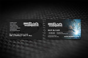 Business Card Design by diRtY.EMM for big b mfg | Design: #5443324