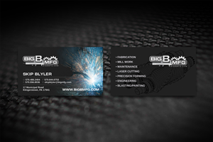Business Card Design by diRtY.EMM for big b mfg | Design: #5483204