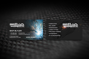 Business Card Design by diRtY.EMM for big b mfg | Design: #5483220