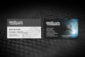 Business Card Design by diRtY.EMM for big b mfg | Design: #5567785