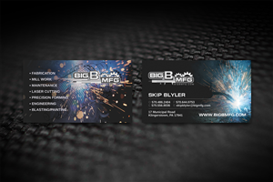 Business Card Design by diRtY.EMM for big b mfg | Design: #5654719