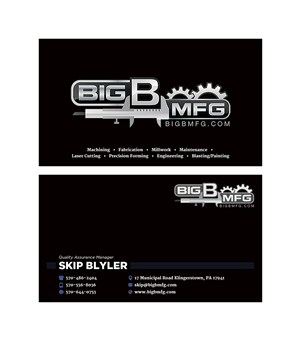 Business Card Design by MIND for big b mfg | Design: #5432041