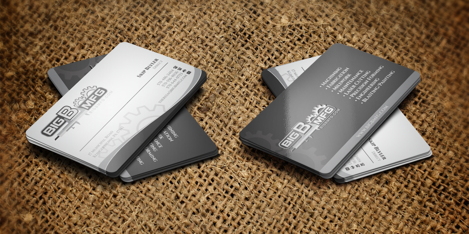 Diseño de Tarjeta de Presentación por WebixBD para big b mfg | Diseño #5365342