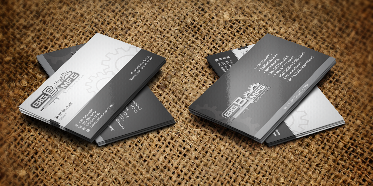 Diseño de Tarjeta de Presentación por WebixBD para big b mfg | Diseño #5365383