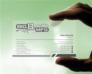 Business Card Design by WebixBD for big b mfg | Design: #5370039