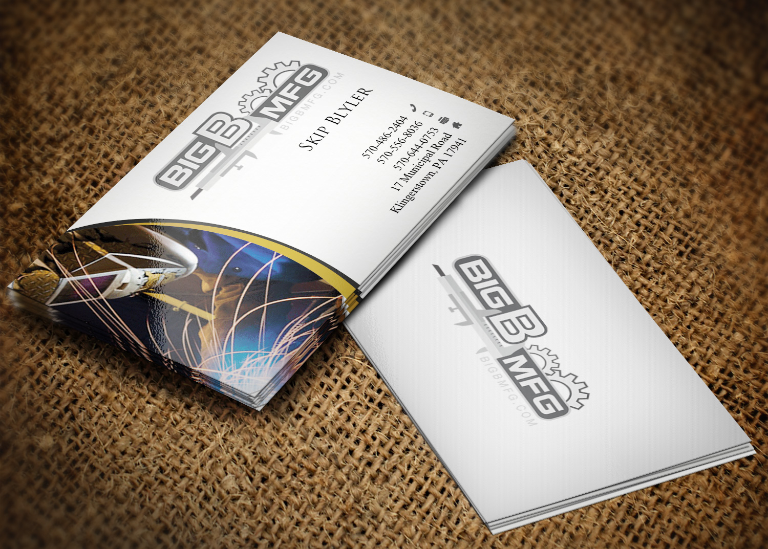 Business Card Design by Lanka Ama for big b mfg | Design #5366241