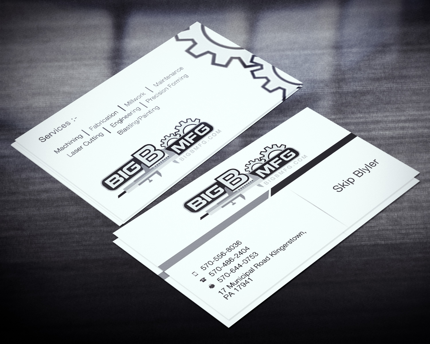 Business Card Design by Lanka Ama for big b mfg | Design #5366270