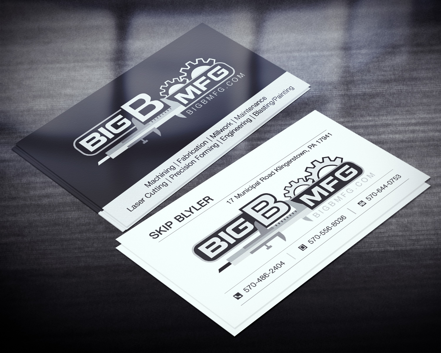 Business Card Design by Lanka Ama for big b mfg | Design #5366282