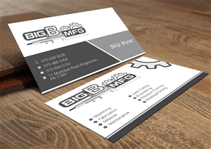 Design de Carte de Visite par Lanka Ama pour big b mfg | Design : #5366310