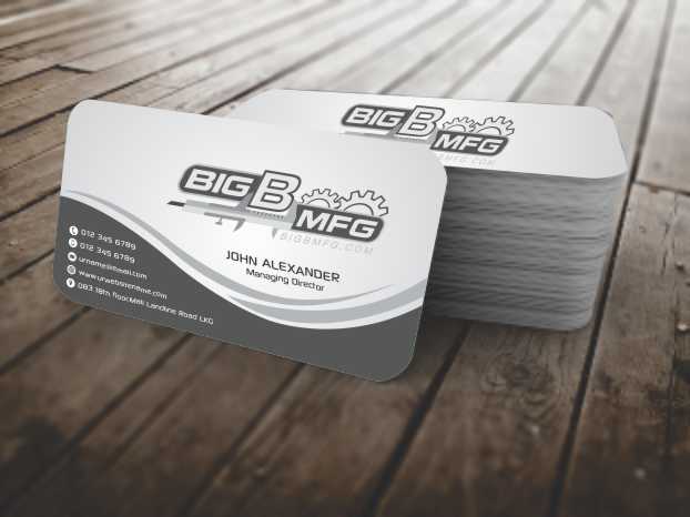 Diseño de Tarjeta de Presentación por szabist para big b mfg | Diseño #5400667
