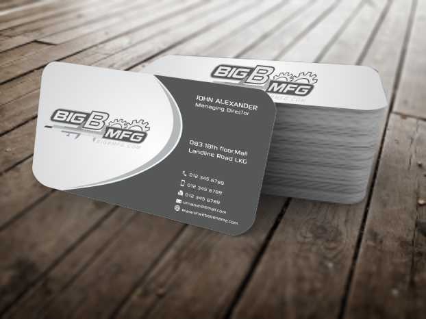 Diseño de Tarjeta de Presentación por szabist para big b mfg | Diseño #5400687