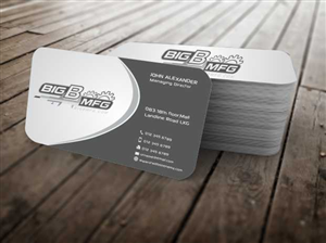 Diseño de Tarjeta de Presentación por szabist para big b mfg | Diseño: #5400687