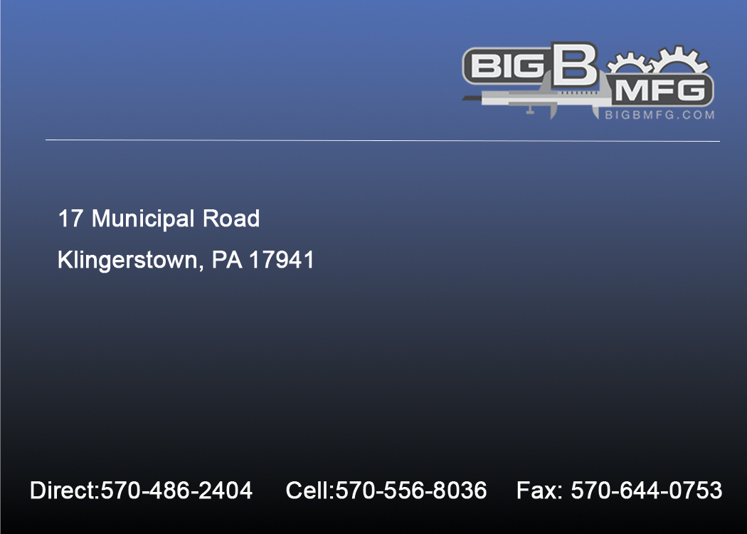 Business Card Design by aioit3D for big b mfg | Design #5375492
