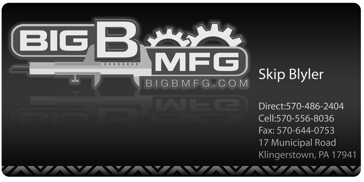 Design de Carte de Visite par Eye Catching Designs pour big b mfg | Design #5375423