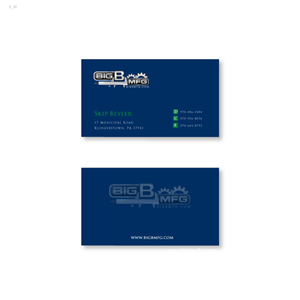 Business Card Design by instudio for big b mfg | Design: #5656986
