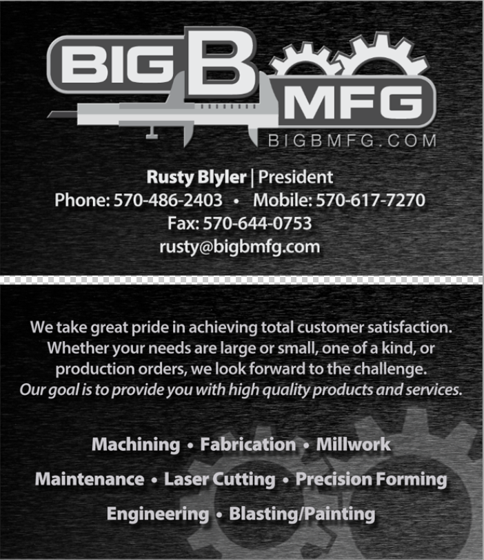 Business Card Design by CTariq for big b mfg | Design #5384676