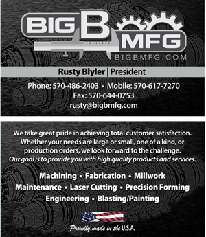 Business Card Design by CTariq for big b mfg | Design: #5460682