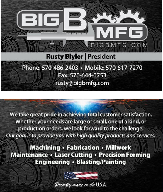 Business Card Design by CTariq for big b mfg | Design #5461120