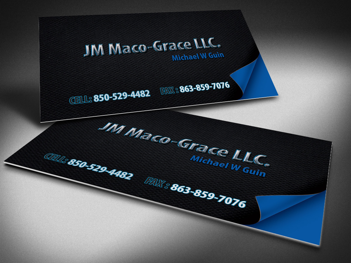 Business Card Design by Selda for JM Maco-Grace LLC | Design #5410394