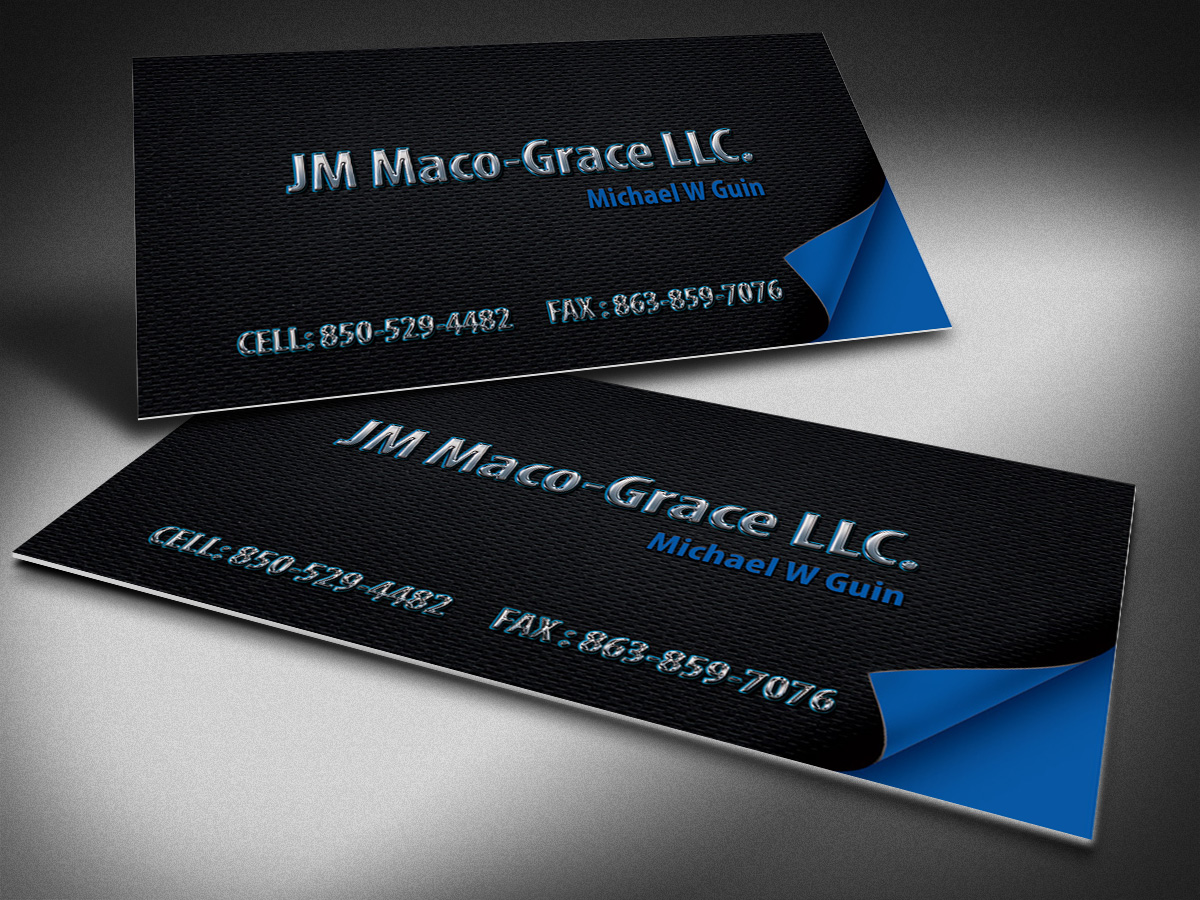 Business Card Design by Selda for JM Maco-Grace LLC | Design #5410397