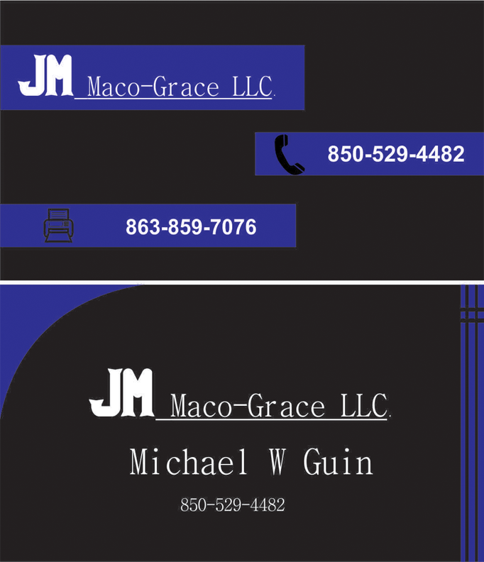 Diseño de Tarjeta de Presentación por Leena Das para JM Maco-Grace LLC | Diseño #5455894