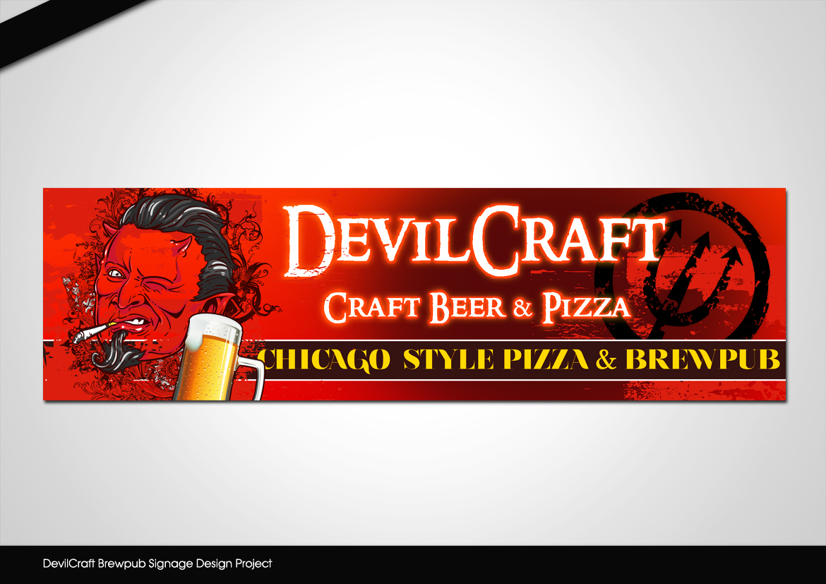 Signage Design by disign for DevilCraft Brewing | Design #1490563